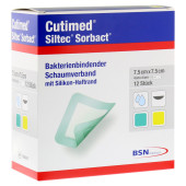 CUTIMED Siltec Sorbact PU-Verb.7,5x7,5 cm (PZN 7342672)