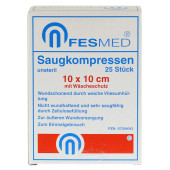 SAUGKOMPRESSEN unsteril 10x10 cm (PZN 7354043)