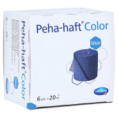 Peha-haft Color Fixierbinde latexfrei 6 cmx20 m blau (PZN 8886523)