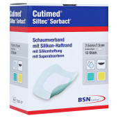 CUTIMED Siltec Sorbact PU-Verb.7,5x7,5 cm (PZN 15886742)