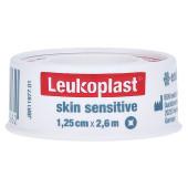 LEUKOPLAST Skin Sensitive 1,25 cmx2,6 m m.Schutzr. (PZN 15190874)