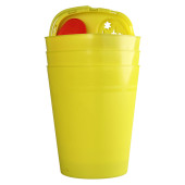 KANÜLENABWURFBEHÄLTER 2,1 l eckig gelb (PZN 1234450)