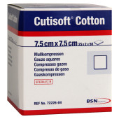 CUTISOFT Cotton Kompr.7,5x7,5 cm steril (PZN 1563395)