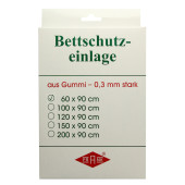 BETTEINLAGE Gummiplatte 0,3 mm 60x90 cm weiß (PZN 3173818)