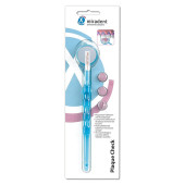 MIRADENT Plaquetest Mira2+Spiegel blau transparent (PZN 2750395)