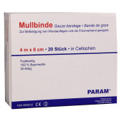 MULLBINDEN 8 cm m.Cellophan (PZN 3855512)