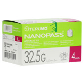 TERUMO NANOPASS 32,5 Pen Kanüle 0,22x4 mm (PZN 4706748)
