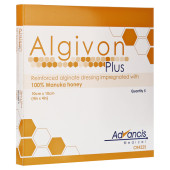 ALGIVON Plus Honigalginat Wundauflage 10x10 cm (PZN 3723986)