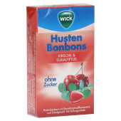 WICK Wildkirsche & Eukalyptus Bonbons ohne Zucker (PZN 12595369)