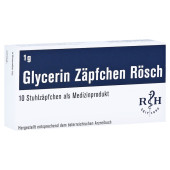 GLYCERIN ZÄPFCHEN Rösch 1 g gegen Verstopfung (PZN 13889305)