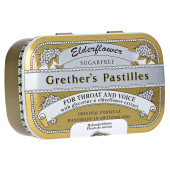 GRETHERS Elderflower zuckerfrei Pastillen (PZN 13329902)