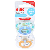 NUK Schnuller Happy Kids Latex 6-18 M (PZN 12576082)