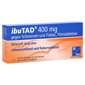 IbuTAD 400mg gegen Schmerzen und Fieber (PZN 6407530)