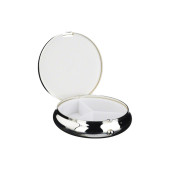 PILLENDOSE Schmuck versilbert rund klein (PZN 615664)