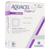 AQUACEL Ag Foam adhäsiv 12,5x12,5 cm Verband (PZN 9060239)