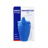 EINNEHMEBECHER m.2 Griffen+2 Deckel 4+12mm blau (PZN 1687743)
