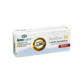 LENSCARE SeeOne 55 Monatslinse -1,00 dpt (PZN 2194416)