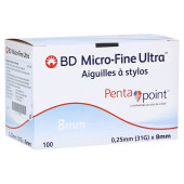 BD MICRO-FINE ULTRA Pen-Nadeln 0,25x8 mm 31 G (PZN 11868813)