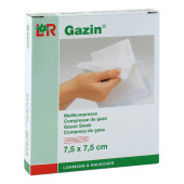 GAZIN Mullkomp.7,5x7,5 cm steril 8fach (PZN 3448971)