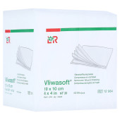 VLIWASOFT Vlieskompressen 10x10 cm unsteril 4l. (PZN 15421256)
