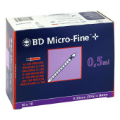 BD MICRO-FINE+ Insulinspr.0,5 ml U100 0,3x8 mm (PZN 14234718)