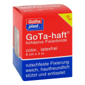 GOTA HAFT color kohäsive Fixierbinde 6 cmx4 m rot (PZN 12439474)