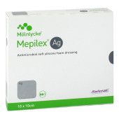 MEPILEX Ag Schaumverband 10x10 cm steril – PZN 13822241 (PZN 13822241)