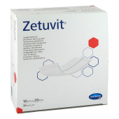 ZETUVIT Saugkompressen unsteril 10x20 cm (PZN 12559741)