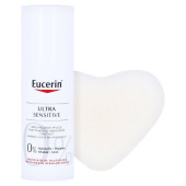Eucerin UltraSensitive Beruhigende Pflege für normale bis Mischhaut + gratis Konjac-Schwamm (PZN 10268689)