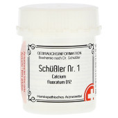 SCHÜSSLER Nr.1 Calcium fluoratum D 12 Tabletten (PZN 10990357)