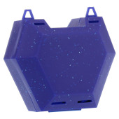 ZAHNSPANGENBOX mit Kordel blau mit Glitzer (PZN 10988283)