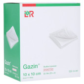 Gazin Mullkompressen 10x10 cm steril 8fach (PZN 3449025)