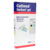 CUTIMED Sorbact Gel Kompressen 7,5x15 cm (PZN 7353440)