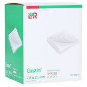 GAZIN Mullkomp.7,5x7,5 cm steril 8fach (PZN 3449019)