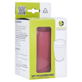 TRINKBECHER-SET Standard rot m.Deck.f.Tee u.Brei (PZN 1230819)