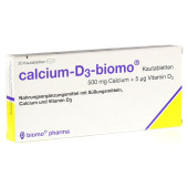 CALCIUM-D3-biomo Kautabletten 500+D (PZN 294450)