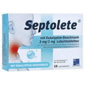 Septolete mit Eukalyptus-Geschmack 3mg/1mg (PZN 16885213)