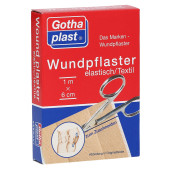 Gothaplast Wundpflaster elastisch 1mx6cm geschnitten (PZN 4951399)