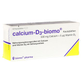 CALCIUM-D3-biomo Kautabletten 500+D (PZN 294467)
