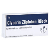 GLYCERIN ZÄPFCHEN Rösch 2 g gegen Verstopfung (PZN 13889328)