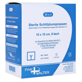 SCHLITZKOMPRESSEN 10x10 cm steril 8fach (PZN 1023322)