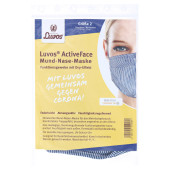 LUVOS ActiveFace Mund-Nase-Maske Gr.2 wei√Я-bl. (PZN 16679844)