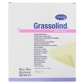 GRASSOLIND Salbenkompressen 10x10 cm steril (PZN 9680545)