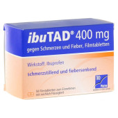 IbuTAD 400mg gegen Schmerzen und Fieber (PZN 3648279)