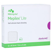 MEPILEX Lite Schaumverband 6x8,5 cm steril (PZN 13390646)