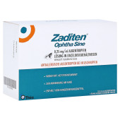 ZADITEN ophtha sine 0,25mg/ml Augentropfen (PZN 1478293)