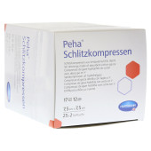 PEHA SCHLITZKOMPRESSEN 7,5x7,5 cm steril (PZN 2725032)