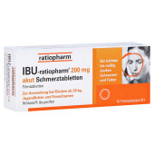 IBU-ratiopharm 200 akut Schmerztabletten (PZN 984717)