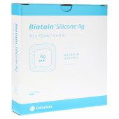 BIATAIN Silicone Ag Schaumverband 10x10 cm (PZN 3880728)