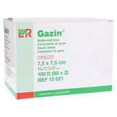 Gazin Mullkompressen 7,5x7,5 cm steril 8fach (PZN 3449054)